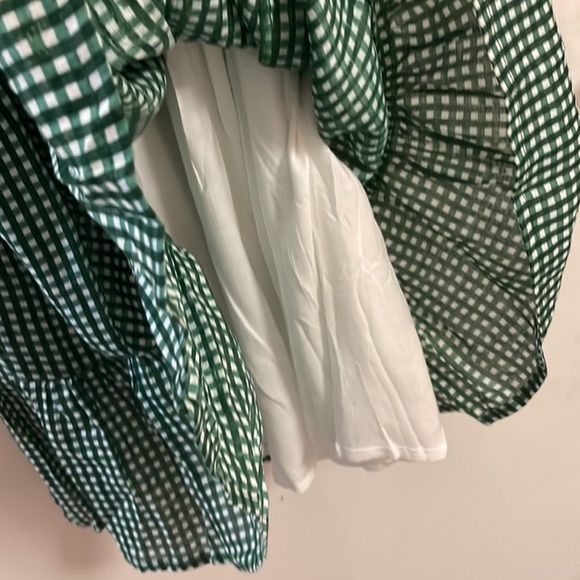 🪀 {PRICE FIRM} Faithfull the Brand Romina Mini Dress — Basil Solene Check Print - Picture 9 of 10